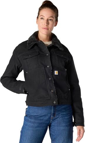 سترة نسائية من Carhartt متينة وفضفاضة ومبطنة بقماش الشيربا in Saudi Arabia