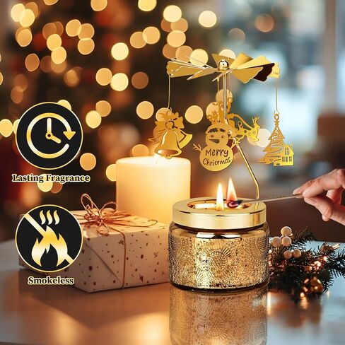 Nialnant Hummingbird Gifts for Women, Rotating Candles Birthday Gifts for Mom Colleagues Daughter Wife,Unique Scented Candles Gift for Mothers Day Anniversary in Saudi Arabia