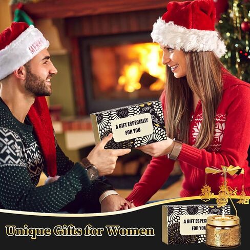 Nialnant Hummingbird Gifts for Women, Rotating Candles Birthday Gifts for Mom Colleagues Daughter Wife,Unique Scented Candles Gift for Mothers Day Anniversary in Saudi Arabia