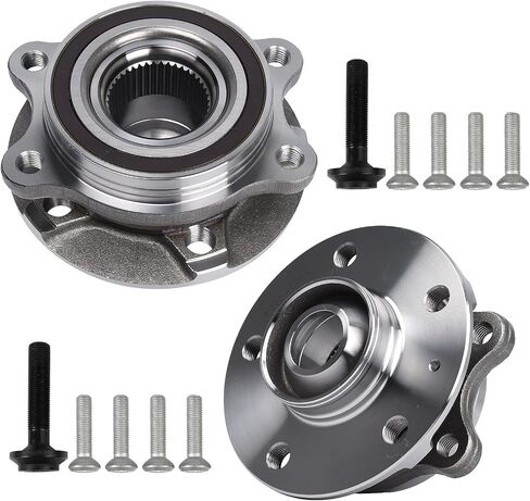 KUSATEC 513301-K 2pcs Front/Rear Wheel Bearing and Hub Assembly Compatible with 2008-2015 Audi A4 A5 A6 A7 A8 Quattro RS5 RS7 allroad Q5 SQ5 S4 S5 S6 S7 S8 in Saudi Arabia