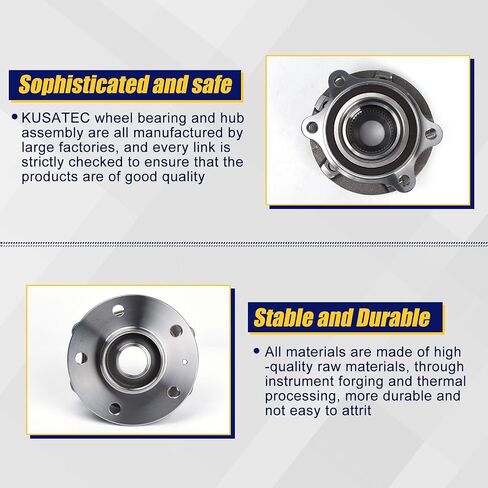 KUSATEC 513301-K 2pcs Front/Rear Wheel Bearing and Hub Assembly Compatible with 2008-2015 Audi A4 A5 A6 A7 A8 Quattro RS5 RS7 allroad Q5 SQ5 S4 S5 S6 S7 S8 in Saudi Arabia