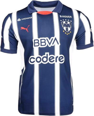 Puma Men's Soccer Monterrey 24/25 Home Jersey - Official Replica Jersey with dryCELL Technology (US, Alpha, Large, Regular, Regular, Navy) in Saudi Arabia