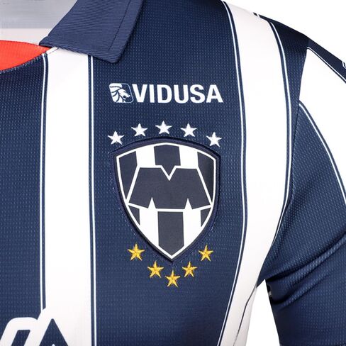 Puma Men's Soccer Monterrey 24/25 Home Jersey - Official Replica Jersey with dryCELL Technology (US, Alpha, Large, Regular, Regular, Navy) in Saudi Arabia