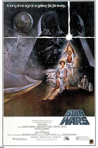 Trends International 24X36 Star Wars: A New Hope - Original One Sheet Wall Poster, 24" x 36", Premium Unframed Version in Saudi Arabia
