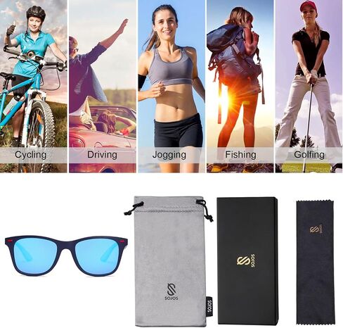 SOJOS Polarized Sports TR90 Sunglasses for Running Cycling Fishing Golf Driving SJ2101 in Saudi Arabia