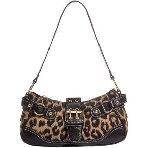SHENHE Women's Leopard Print Purse Y2k Shoulder Bag Goth Punk Retro Underarm Handbag in Saudi Arabia