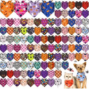 120 Pcs Paw Dog Bandanas Bulk Bone Pet Bandanas Fish Bandanas Dog Handkerchiefs Summer Scarf Bibs Triangle Dog Bibs Adjustable Dog Kerchief Pet Grooming Pet Costume Accessories in Saudi Arabia
