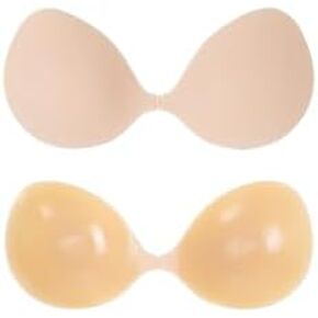 Strapless Adhesive Bra for Women–Silicone Full Cover Invisible Backless Sticky Bra, Reusable Seamless Push Up Nude Bra in Saudi Arabia