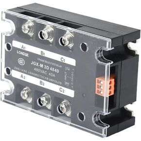 Three-Phase Motor Reversing Control Module SSR 10A-100A 32VDC Control 24-480VAC DC Forward & Reverse Solid State Relay(JGX-3ZF-4810DA) in Saudi Arabia