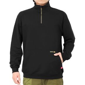 BOCOMAL FR Hoodies Lightweight Sweat Non-Fleece Mock Neck 1/4 Quarter Zipper Water/Stain Repellent Fire Resistant Sweatshirts in Kuwait
