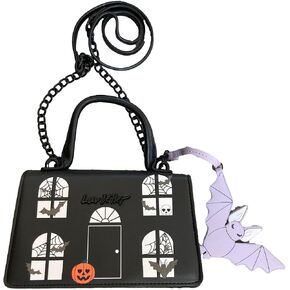 Betsey Johnson Luv Betsey Kitsch MINI Halloween Spooky Haunted House W/Detachable Bat Dangle MINI Top Handle Crossbody Handbag in Saudi Arabia