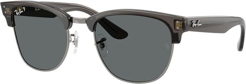 Ray-Ban RBR0504S Sunglasses Bundle: RBR 0504 S CLUBMASTER REVERSE 670781 Trasp. Dark Grey On Gunmetal/Polar Dark Grey Policarbonate Polarized and Universal Anti-slip Silicone Leash in Saudi Arabia