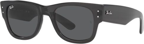 عدسة Ray-Ban 0RB0840S1390B151 Mega Wayfarer شفافة باللون الأسود والرمادي الداكن in Saudi Arabia