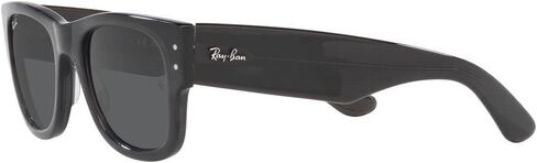 عدسة Ray-Ban 0RB0840S1390B151 Mega Wayfarer شفافة باللون الأسود والرمادي الداكن in Saudi Arabia