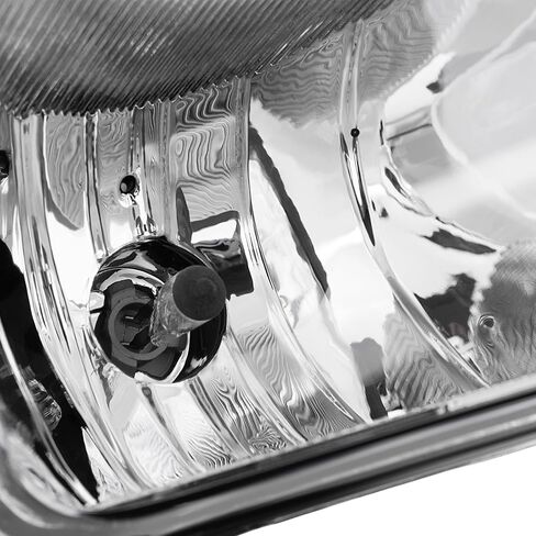 HECASA Pair Fog Light+ Bezel Compatible with 2015-2020 GMC Yukon/Yukon XL Front Bumper Clear Lens Fog Lamp Black+Silvery Cover Bezel Left&Right Side Replacement for GM2593311 GM2592311 in Saudi Arabia