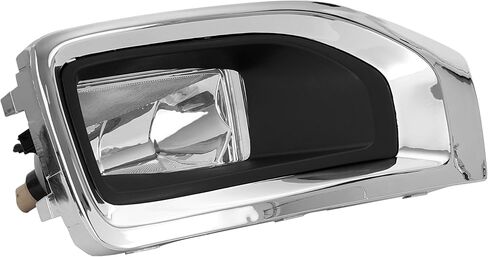 HECASA Pair Fog Light+ Bezel Compatible with 2015-2020 GMC Yukon/Yukon XL Front Bumper Clear Lens Fog Lamp Black+Silvery Cover Bezel Left&Right Side Replacement for GM2593311 GM2592311 in Saudi Arabia