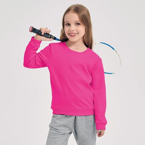 مجموعة من 2 قمصان سويت شيرت بياقة دائرية وأكمام طويلة للجنسين للأطفال والأطفال الصغار للأولاد والبنات in Kuwait