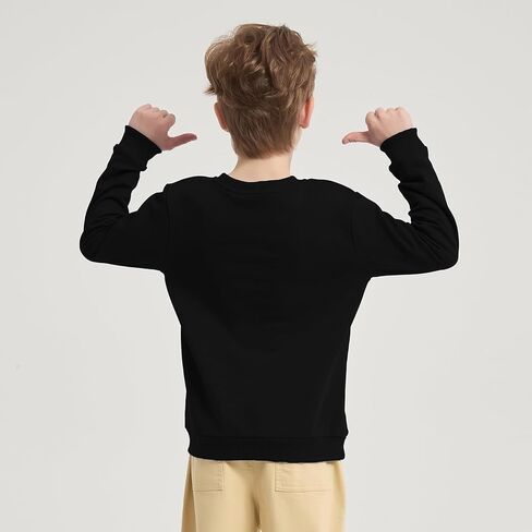 مجموعة من 2 قمصان سويت شيرت بياقة دائرية وأكمام طويلة للجنسين للأطفال والأطفال الصغار للأولاد والبنات in Kuwait