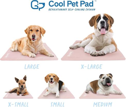 غطاء حصيرة تبريد الكلاب من The Green Pet Shop - كبير، سحابي - يحمي وسادة الحيوانات الأليفة الرائعة الخاصة بك من الأوساخ والتلف - يمكن غسله في الغسالة in Kuwait