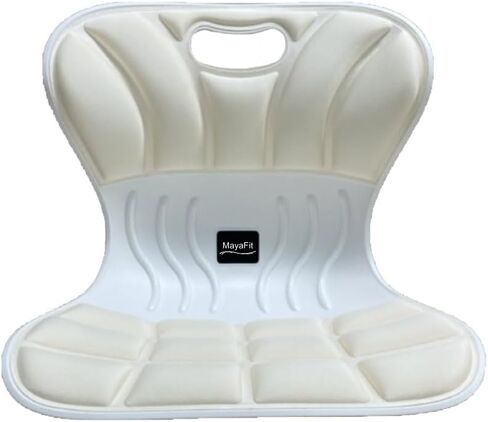 Ergonomic Lumbar Support Cushion, Silver, 460mm x 440mm x 340mm, Large, for Office Chairs & Car Seats, Posture Correction, Pregnancy Comfort,110-300 lbs Capacity in Saudi Arabia