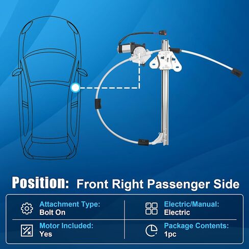 741-768 Power Window Regulator with Motor Front Driver Side Compatible with 1997-2001 Jeep Cherokee XJ Sport Utility 1997 1998 1999 2000 2001, 4-Door in Saudi Arabia