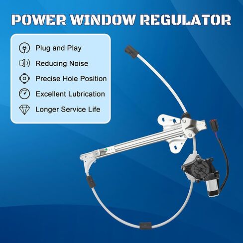 741-768 Power Window Regulator with Motor Front Driver Side Compatible with 1997-2001 Jeep Cherokee XJ Sport Utility 1997 1998 1999 2000 2001, 4-Door in Saudi Arabia