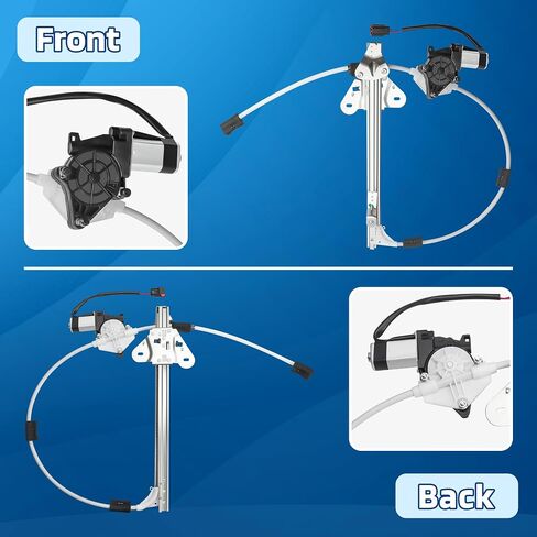 741-768 Power Window Regulator with Motor Front Driver Side Compatible with 1997-2001 Jeep Cherokee XJ Sport Utility 1997 1998 1999 2000 2001, 4-Door in Saudi Arabia
