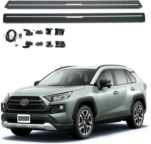 الطاقة الكهربائية القابلة للنشر الجانب خطوة صالح لتويوتا RAV4 RAV-4 2019 2020 2021 2022 2023 2024 تشغيل المجلس in Kuwait
