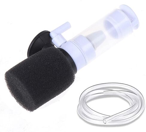 HIERYAN Super Mini Aquarium Single Sponge Filter with Oxygen Pump, 3-in-1 Filtration Ultra Quiet Air Pump, Quiet Submersible Foam Filter for Small Fish Tank 1-10 Gallon in Kuwait