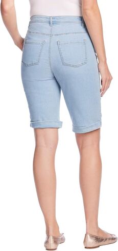 Woman Within Plus Size Stretch-Denim Five-Pocket Bermuda Jeans Shorts in Saudi Arabia