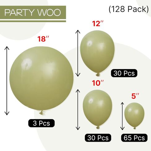 Partywoo Royal Blue Balloons 128 PCS بأحجام مختلفة من 18 12 10 5 5 بوصات أزرق غامق بونون بونون القوس المتجول للتخرج في 4 يوليو من زخارف عيد ميلاد الطفل الأزرق-Y59 in Saudi Arabia