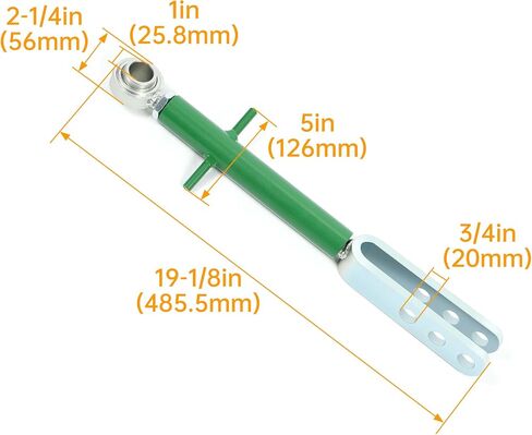 KUAFU 3 Point Lift Link Compatible with John Deere 870 970 1070 Tractors Hitch Lift Top Link Replacement for AM877572 in Saudi Arabia