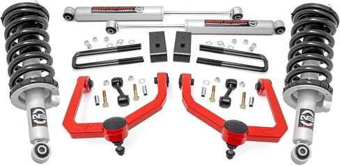Rough Country 3" Lift Kit w/N3 Struts for 2004-2015 Nissan Titan - 83432RED in Saudi Arabia
