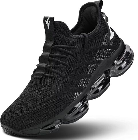 Mens Running Shoes Air Cushion Slip on Walking Tennis Sneakers Fashion Casual Breathable Trail Sport Gym in Saudi Arabia