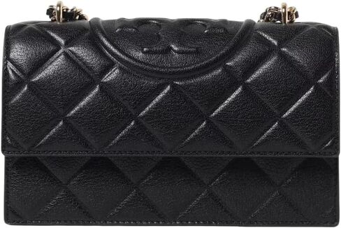 Tory Burch Women's Black Leather Small Fleming Convertible Shoulder Bag in Saudi Arabia