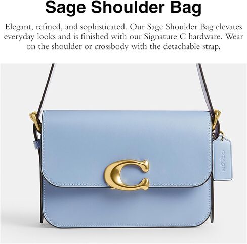Coach Sage Shoulder Bag, B4/Bluebell in Saudi Arabia