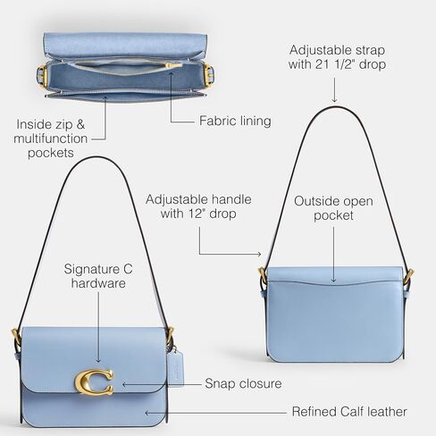 Coach Sage Shoulder Bag, B4/Bluebell in Saudi Arabia