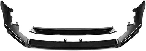 Front Lip Compatibility with 2022-2024 Civic Yofer Style Front Bumper Chin Lip Splitter Spoiler Kit Black in Kuwait