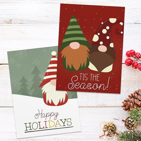 Canopy Street Faux Gold And Black Christmas Cards / 24 Holiday Greeting Cards / 6 Seasonal Designs / 4 5/8" x 6 1/4" Note Cards in Saudi Arabia