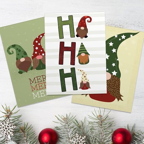 Canopy Street Faux Gold And Black Christmas Cards / 24 Holiday Greeting Cards / 6 Seasonal Designs / 4 5/8" x 6 1/4" Note Cards in Saudi Arabia