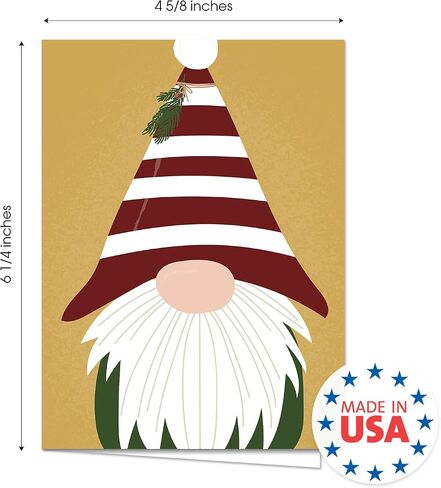 Canopy Street Faux Gold And Black Christmas Cards / 24 Holiday Greeting Cards / 6 Seasonal Designs / 4 5/8" x 6 1/4" Note Cards in Saudi Arabia
