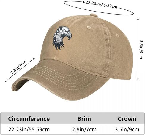 Patriotic Baseball Cap with Embroidered American Flag and Bald Eagle Design, Adjustable Strap, USA Theme in Saudi Arabia