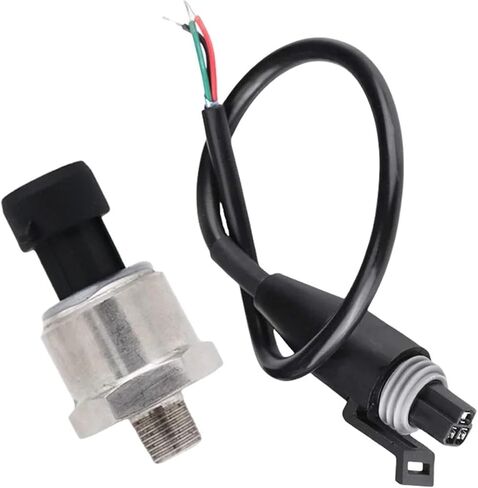 العالمي تيار مستمر 5 فولت 1/8NPT محول الضغط استشعار الارسال 100/200/500/1000 رطل لكل بوصة مربعة الفولاذ المقاوم للصدأ 1 قطعة (100PSI) in Kuwait