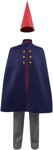 Adult Wirt Cosplay Halloween Wirt Mantle Cape Costume Men Navy Blue Cloak Uniform Outfits with Hat in Saudi Arabia