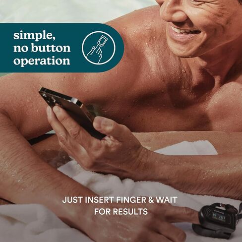 مقياس التأكسج النبضي من هوميديكس، جهاز مراقبة تشبع الأكسجين في الدم مع تشغيل سهل بلمسة واحدة، مقياس التأكسج بأطراف الأصابع لقياس الأكسجين في الدم ومعدل النبض in Kuwait