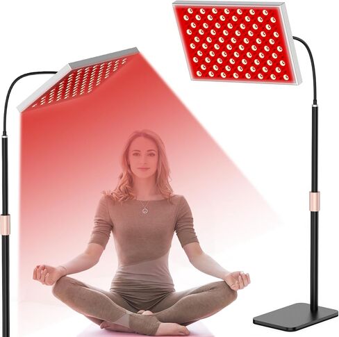 Red Light Therapy for Body, Infrared Light Therapy Panel with Stand, Red Light Therapy Lamp, 660nm Deed Red Light and 850nm Near Infrared LED Red Light Therapy Device at Home for Face and Body in Kuwait