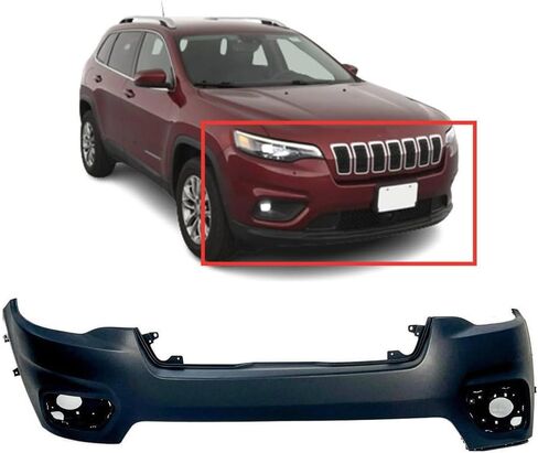 FitParts متوافق مع غطاء المصد الأمامي 2019-2023 Jeep Cherokee W/O Park Assist. جديدة ومعدة وجاهزة للطلاء. CH1014133 191275755037 in Saudi Arabia