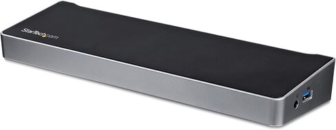 محطة إرساء الكمبيوتر المحمول StarTech.com ذات الشاشة المزدوجة USB 3.0 مع HDMI/DVI/VGA، و3x USB-A Hub، وGbE، وصوت، وقاعدة توصيل عالمية من النوع A لنظام التشغيل Windows/macOS/ChromeOS - متوافق مع TAA (USB3SDOCKHDV) in Kuwait
