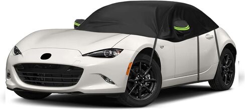 غطاء سيارة بديل مقاوم للماء لمازدا MX-5 مياتا MK4 ND 2015-2024، غطاء نصف سيارة مقاوم للشمس، نصف غطاء سيارة مقاوم للأشعة فوق البنفسجية، نصف غطاء سيارة مقاوم للغبار والثلج في الهواء الطلق وفي الأماكن المغلقة in Kuwait