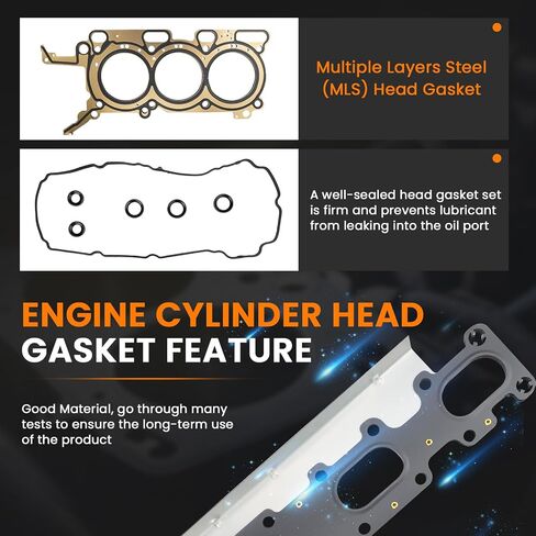 Engine Cylinder Head Gasket Set Fit for Ford Explorer Edge Flex Taurus Police Interceptor Sedan 2011-2019, 3.5L V6 Replace HS26487PT2 HGS4213 HS54658A VS50814R, Valve Cover Gasket in Saudi Arabia